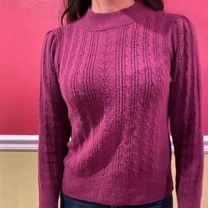 Purple Crew Neck Sweater